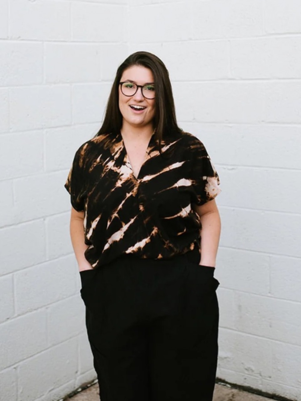 Megan-Ilene Hand Dyed Zero Waste Silk Market Top